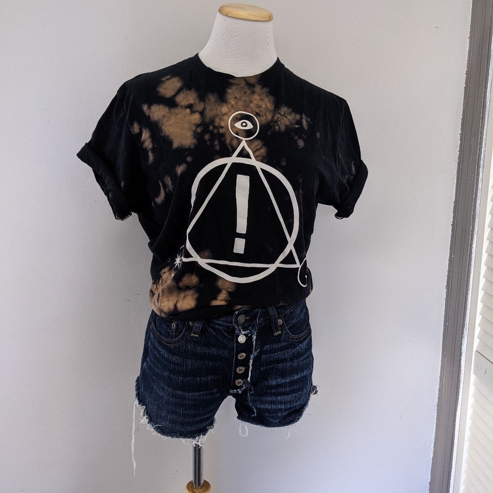 Panic at the disco bleach wash graphic tee